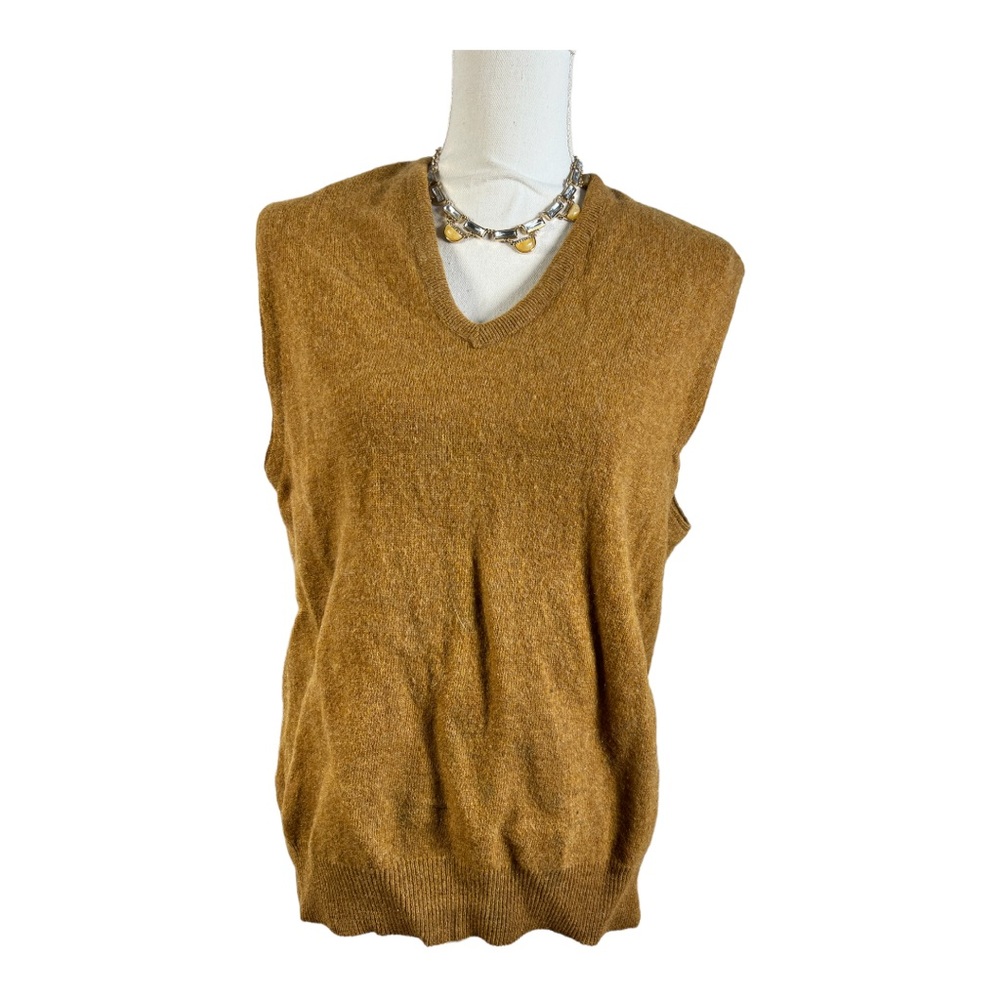 Vintage, Mustard, Wool‎ Sweater Vest
